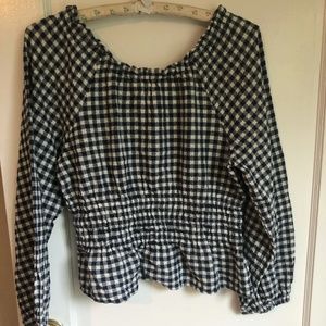 Madewell Knit Picnic Blouse Size Small
